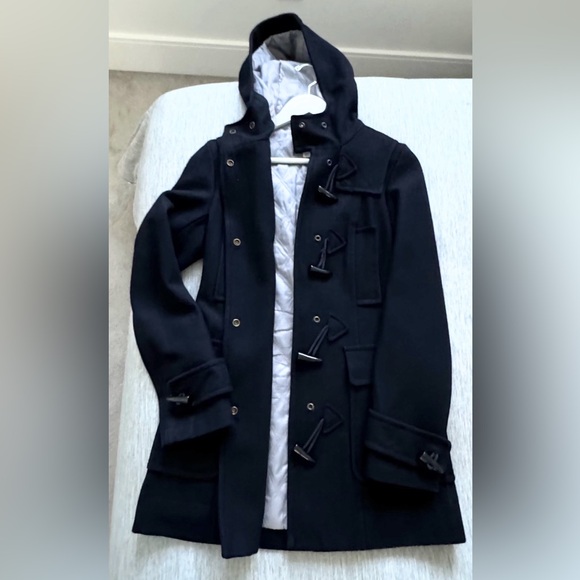 JACOB Wool Blend Peacoat Navy Blue Jacket Womens XS - Picture 1 of 5